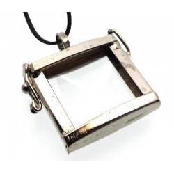 Glass Memory Rectangle Pendant